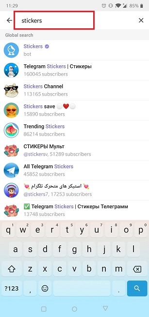 How To Create Stickers Telegram Search Bot Mobile App