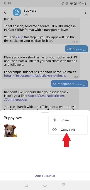 How To Create Stickers Telegram Share New Sticker Link