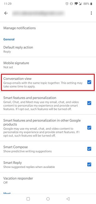 How To Disable Gmail Conversation View Mobile Disable Feature