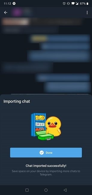 How To Import Whatsapp History Telegram Importing Chat Done