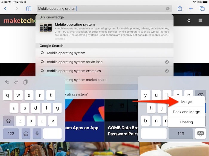 How To Split Ipad Keyboard Merging