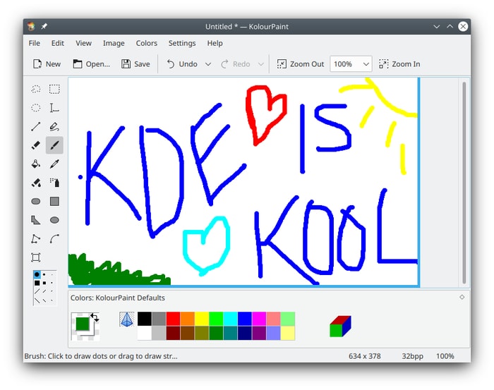 Linux Painting Tools Kolourpaint