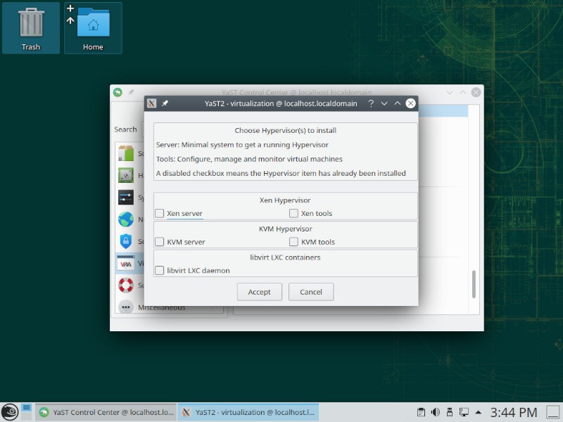 Opensuse Review Yast Virtualization
