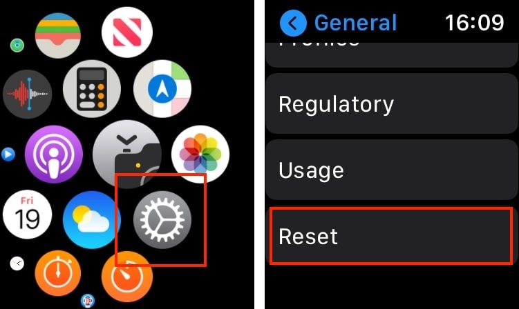 Unpair Apple Watch Settings App