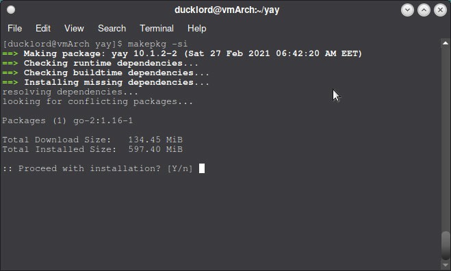 Use Aur In Arch Yay Makepkg
