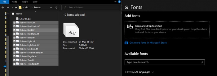 Add Fonts New