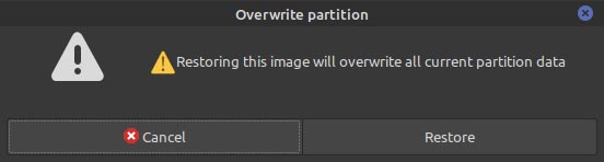 Backup Partitions In Ubuntu With Apart Gtk Overwrite Partition