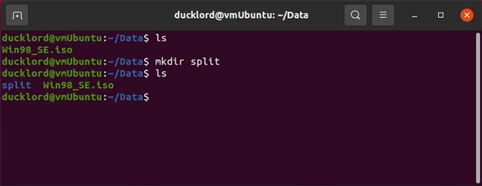 Compress Split Files In Ubuntu Mkdir Split