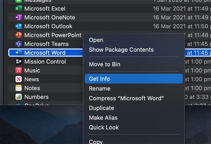 Force App Run Intel Version M1 Mac Get Info