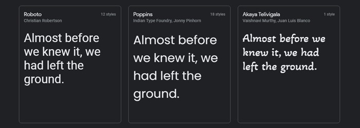 Google Fonts