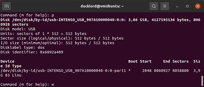 Repair Usb In Linux Fdisk List Partitions