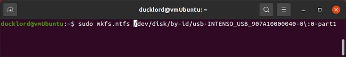 Repair Usb In Linux Mkfs Ntfs