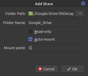 Share With Vm Vbox Add Share