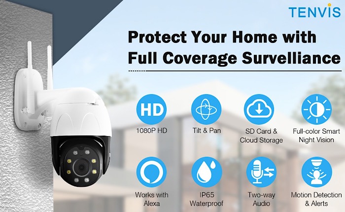 Tenvis Outdoor Security Camera Features