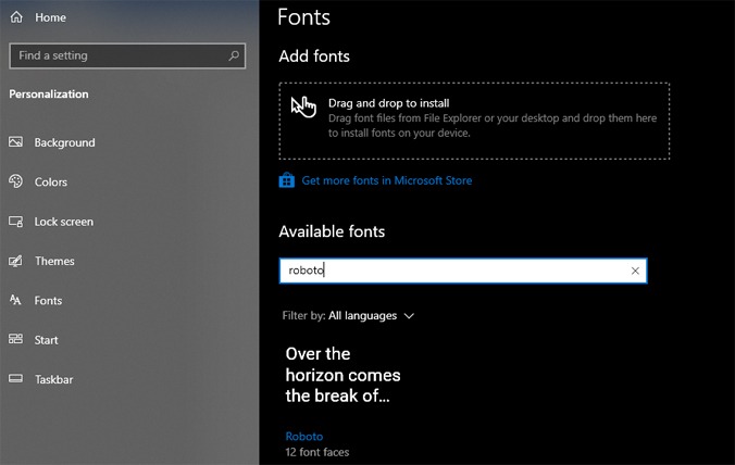 Add Fonts
