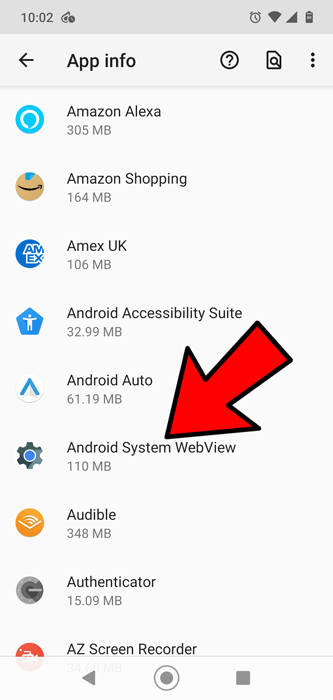 Android Apps Not Working App Info