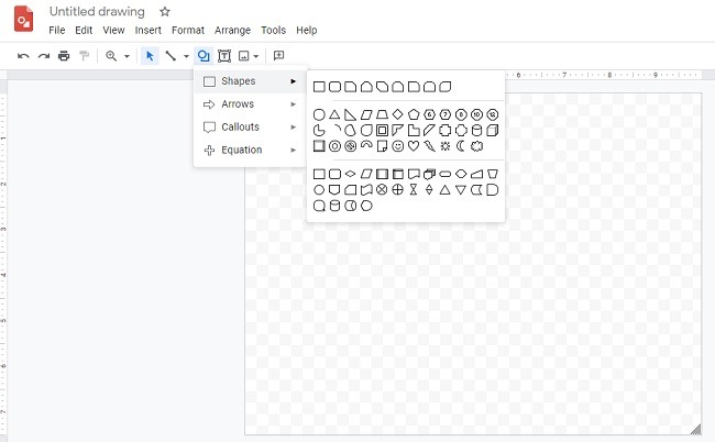 Best Free Alternatives To Microsoft Visio Google Draw Google Drawings interface overview.