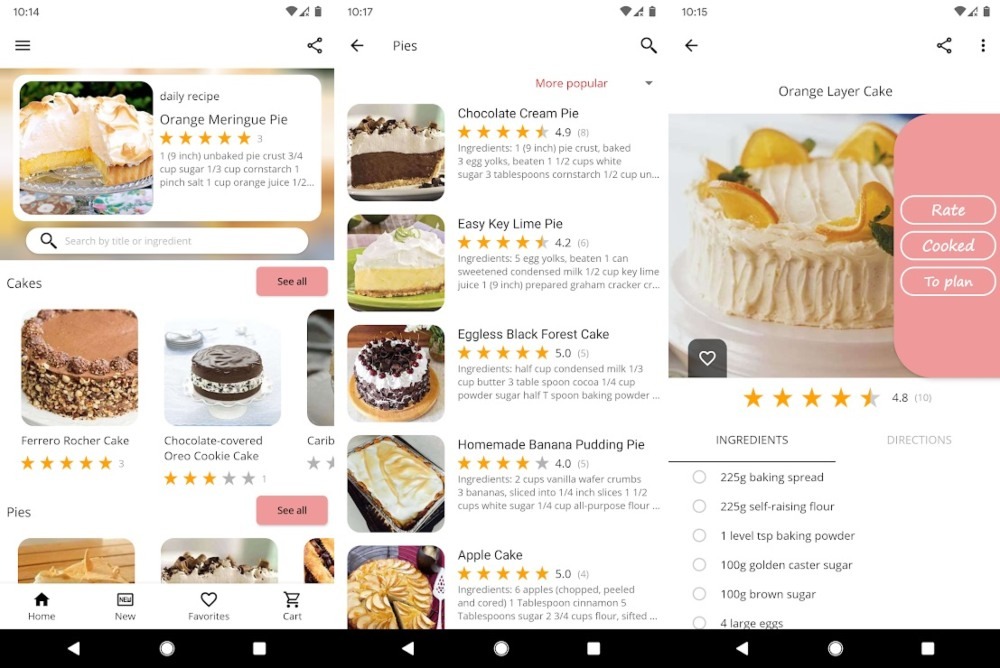 Cake Baking And Recipes App