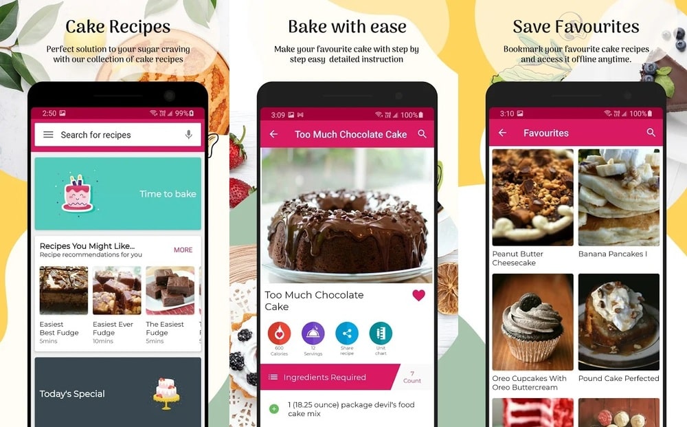 Cake Recipes App