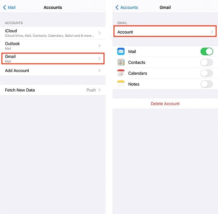 Delete Instead Archive Gmail Mail App Settings Iphone