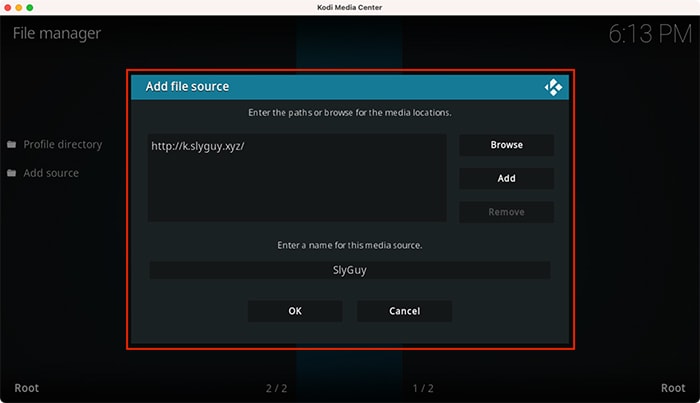 Disney Plus Kodi Adding Slyguy Repository