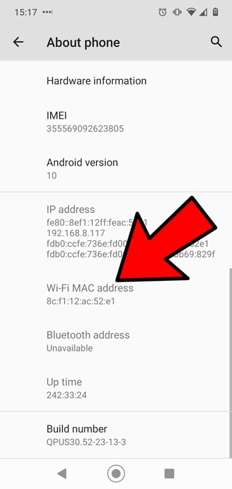 Fix Obtaining Ip Address Android Wifi Mac Address