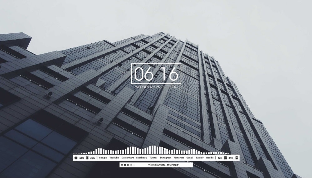 Flhud Best Rainmeter Skin