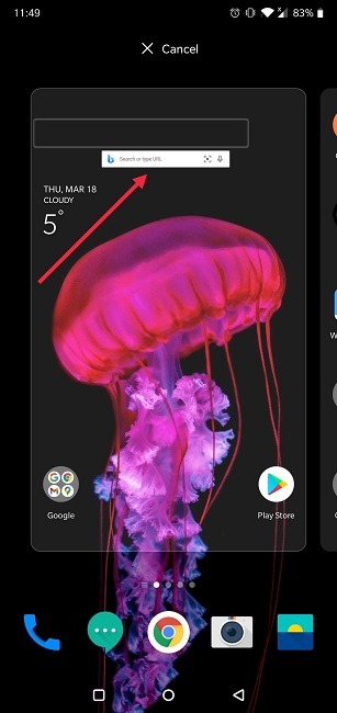 How Change Default Search Engine Android Position New Search Widget