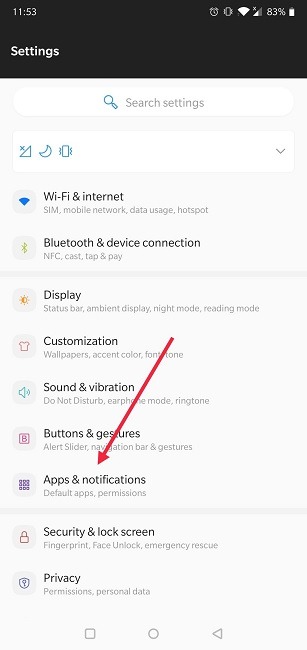 How Change Default Search Engine Android Settings Apps Notifications