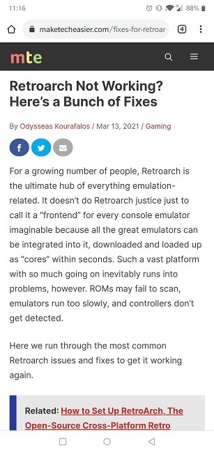 How To Add Read Later List Chrome Mobile Webpage View