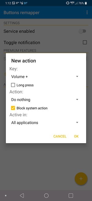 How To Block The Volume Buttons On Android Buttons Remapper Options