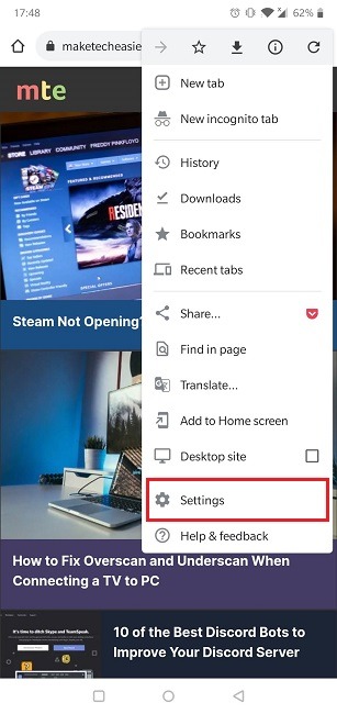 How To Enable Cookies Android Browser Chrome Settings
