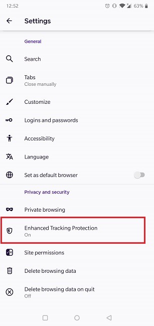 How To Enable Cookies Android Browser Firefox Privacy Security