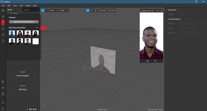 How To Make Custom Instagram Filter Change Real Time Simulation