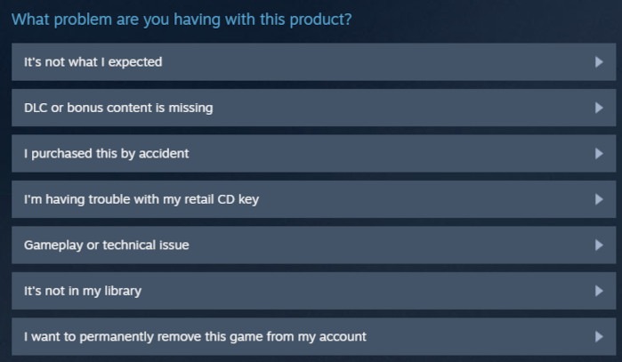 How To Refund Games On Steam Step 3