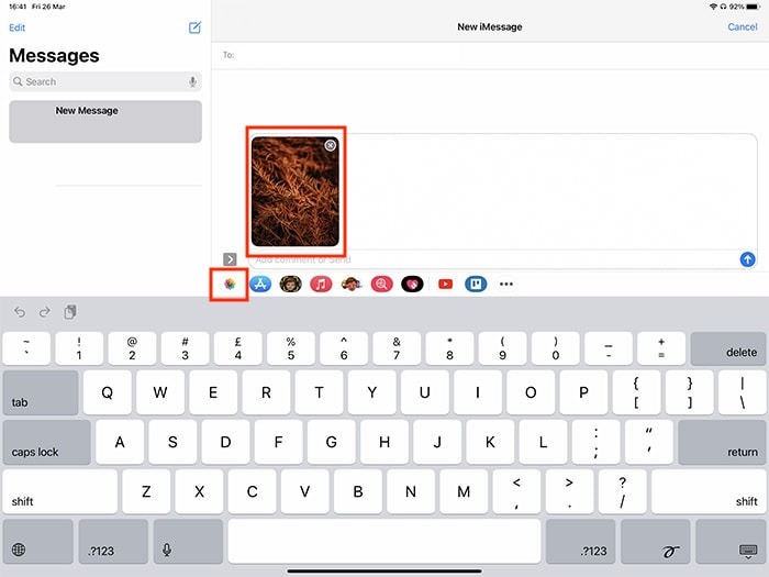 Markup Ipad Adding Image To Message