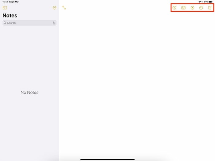 Markup Ipad Creating New Note