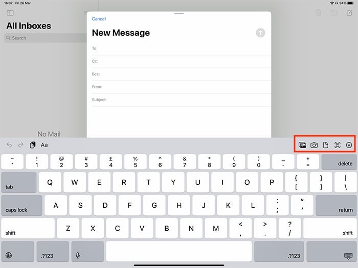 Markup Ipad Markup Keyboard Menu