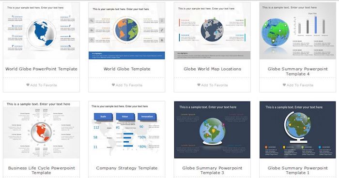 Slideuplift Worldmap Templates