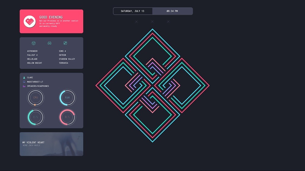 The Gemini Suite Best Rainmeter Skin