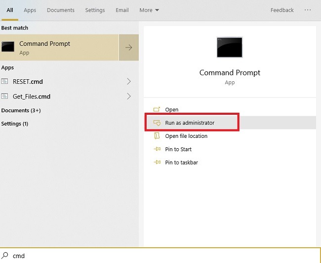 Opening the Command Prompt
