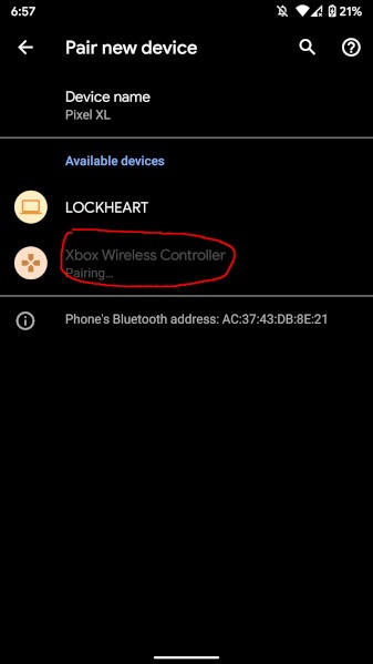 Xbox Controller Android Wireless Step 3