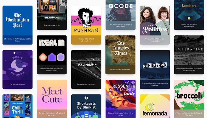 Apple Facebook Podcasts Discover