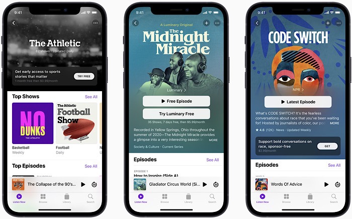 Apple Facebook Podcasts Subscriptions