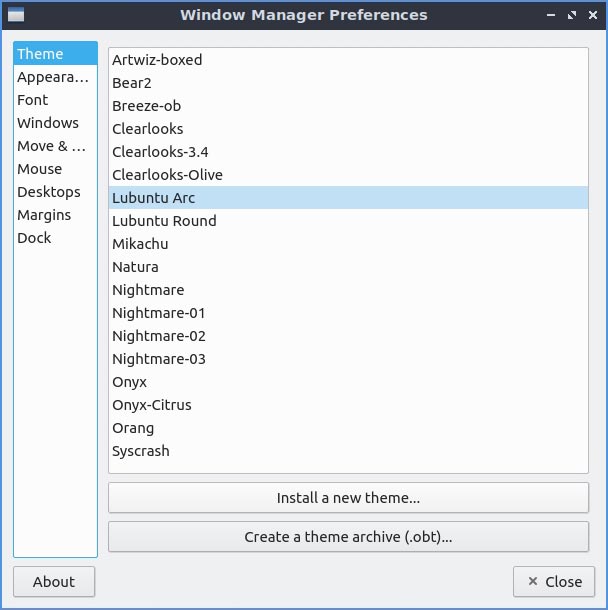 Lubuntu 20 10 Mte Review Openbox Preferences