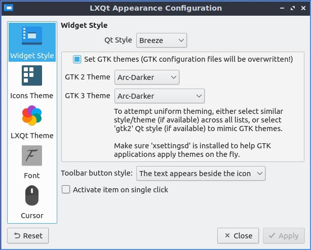 Lubuntu 20 10 Mte Review Widget Style