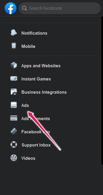Ad Activity Facebook Desktop Ads