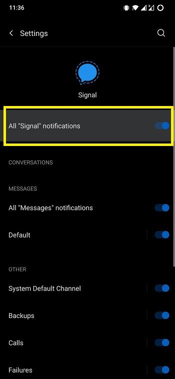 All Notifications Enabled