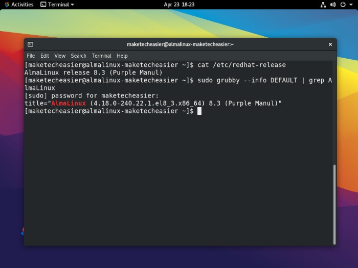 Almalinux Confirmed Upgrade