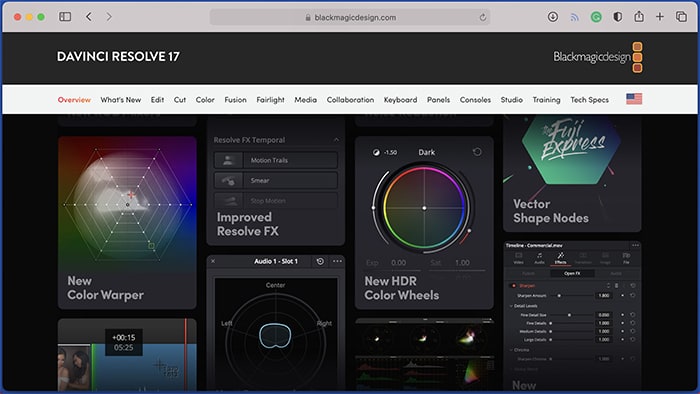 Best Video Editors Mac Davinci Resolve